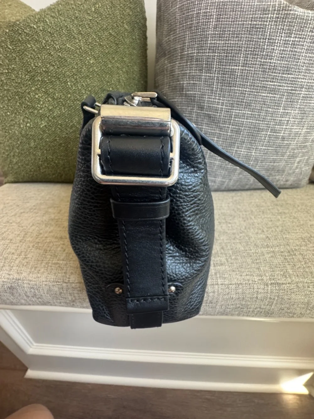 Pixel Lambskin LV Biker PM Black